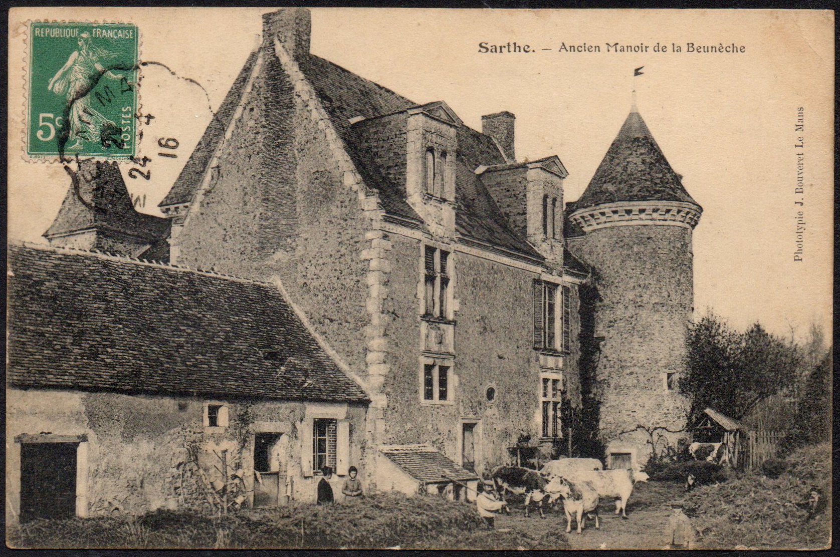 Courrier-Convoyeur-Ligne Mayet au Mans Type II, April 1916